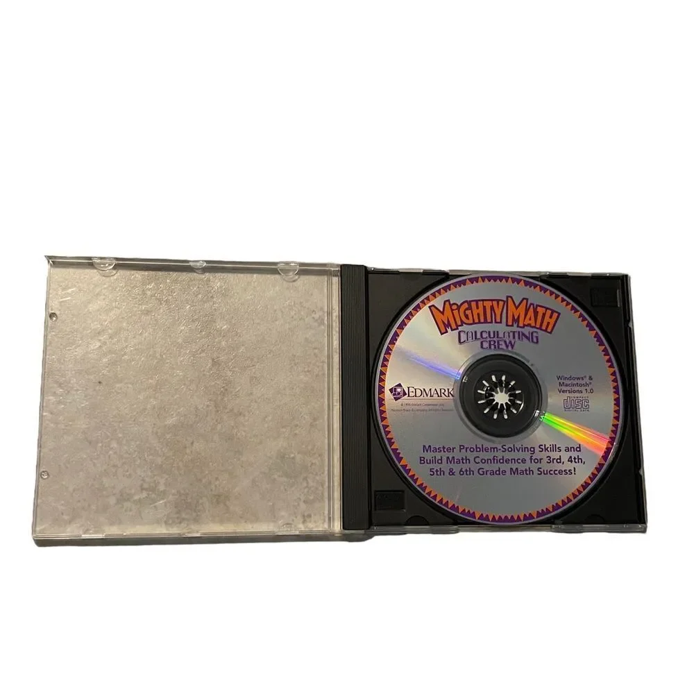 10/$25🦋 Set of Three Edmark Mighty Math Learning CD-ROMs